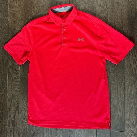 Under Armour Men's Technical Polo Golf Shirt, Medium, UA Logo, Breathable Top - Picture 2 of 6